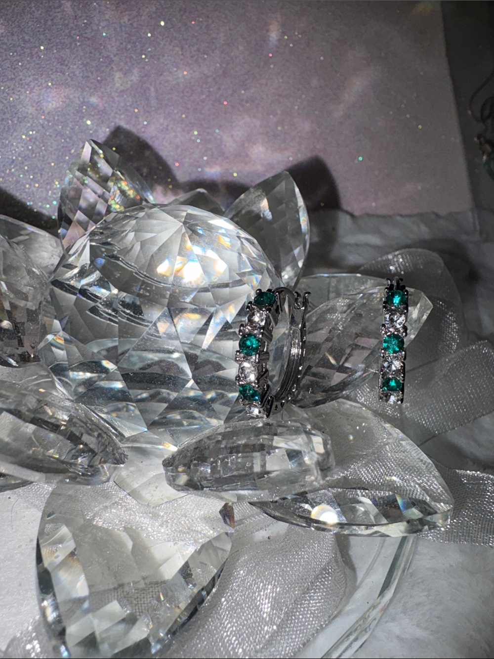Emerald tone Austrian Crystals